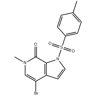 4-bromo-6-metil-1-tosil-1H-pirolo[2,3-c]piridin{-7(6H)-ona CAS Nr. :1445993-87-2