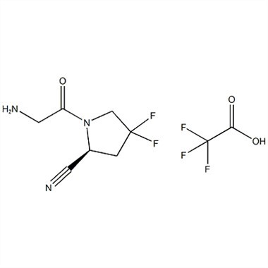 (S)-1-(2-Aminoacetil)-4,4-difluorpirolidină-2-carbonitril Trifluoracetat Nr. CAS:1448440-40-1